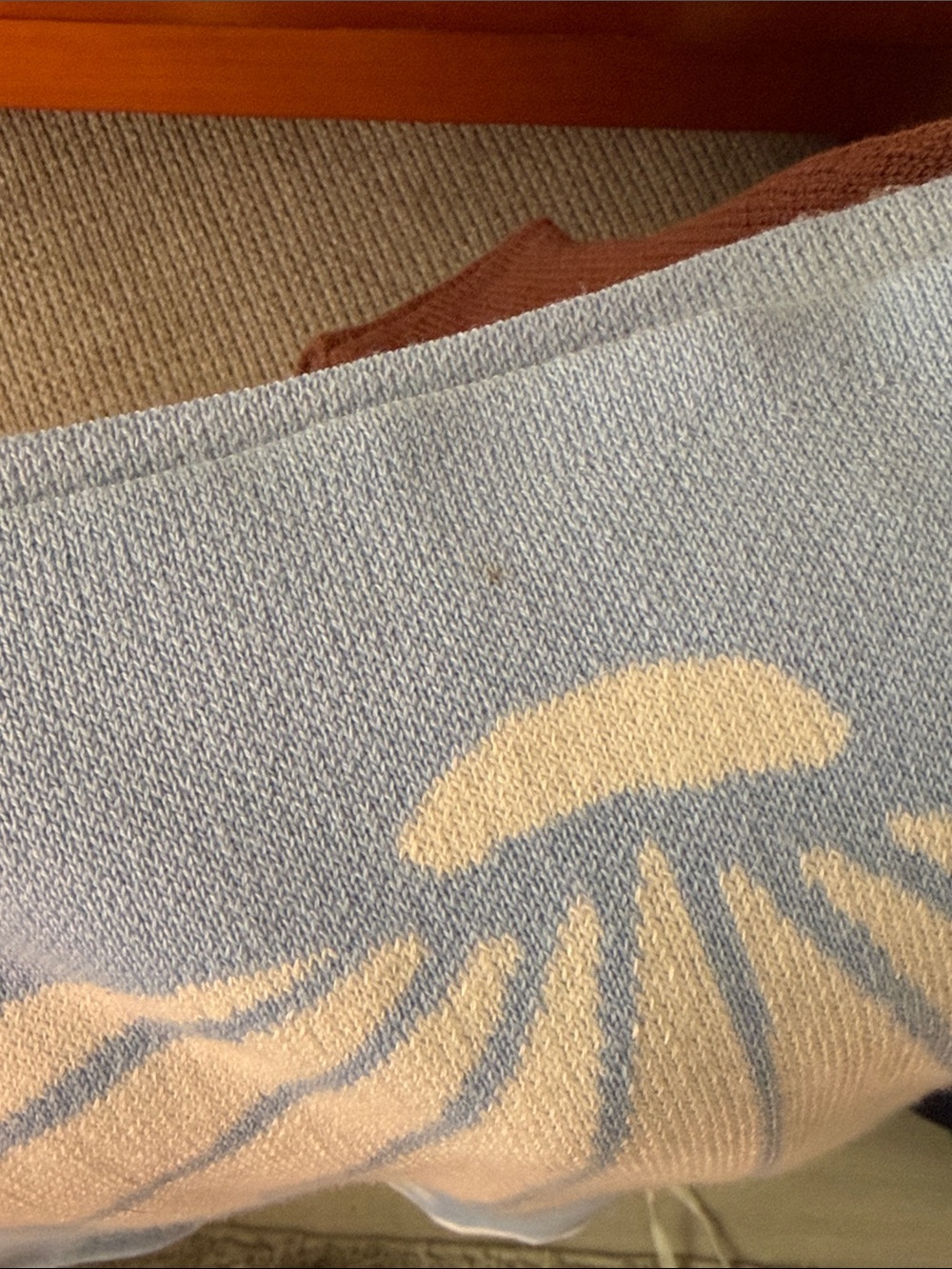 Light Blue Shell-Print Mini Dress - Picture 9 of 9